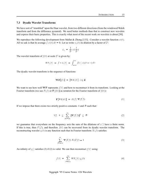 Wavelets - Caltech Multi-Res Modeling Group