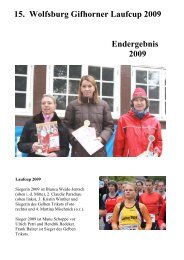 Endergebnis 2009 - Laufelf