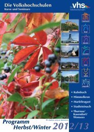 Programm Herbst/Winter 2012/13 Programm Herbst/Winter 2012/13