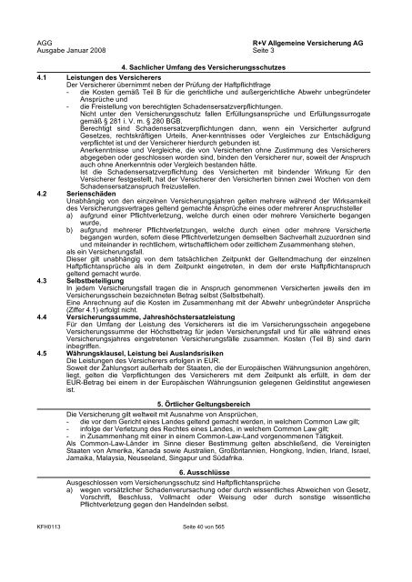 Rv Versicherung Ag