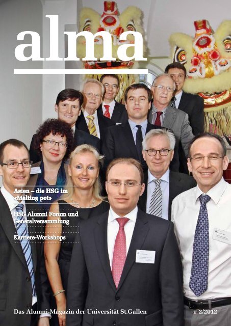 alma 2/2012 als PDF - HSG Alumni - Universität St.Gallen