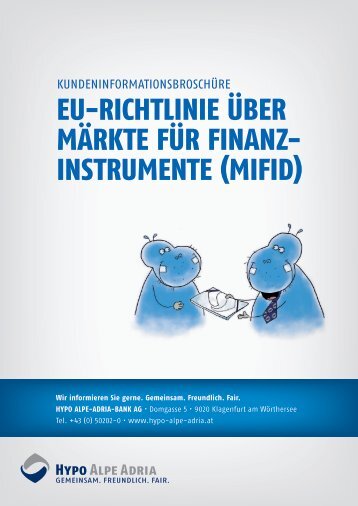 Broschüre Hypo Alpe-Adria-Bank AG