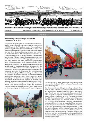 26.12.2024 Die kleine See-Post