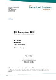 ESI Report No. 2012–1 - Embedded Systems Institute