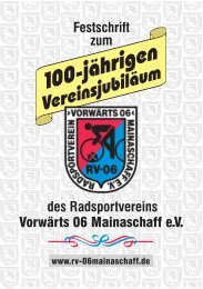 Grußwort - Radsportverein Vorwärts 1906 Mainaschaff
