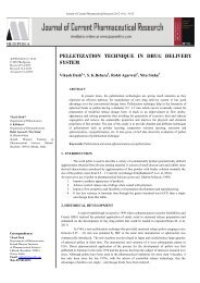 pelletization technique in drug delivery system - Journal of Current ...