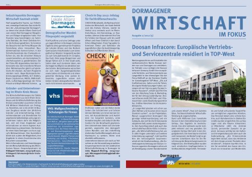 Ausgabe 2/2012 (PDF) - Stadt Dormagen