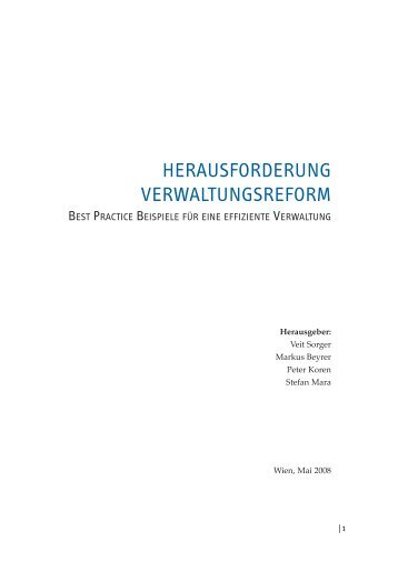 HERAUSFORDERUNG VERWALTUNGSREFORM - IV Salzburg
