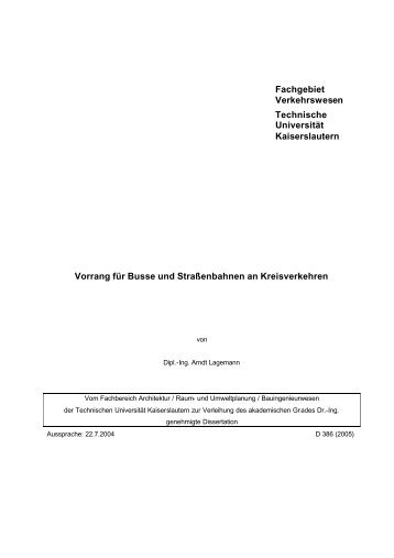 Dissertation-Endstand3 - KLUEDO - Universität Kaiserslautern