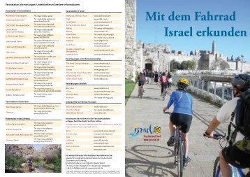 Mit dem Fahrrad Israel erkunden - Go Israel