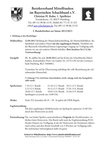 Bezirksverband Mittelfranken im Bayerischen Schachbund e.V.