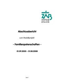 Abschlussbericht - Familienpatenschaften - - ISKA