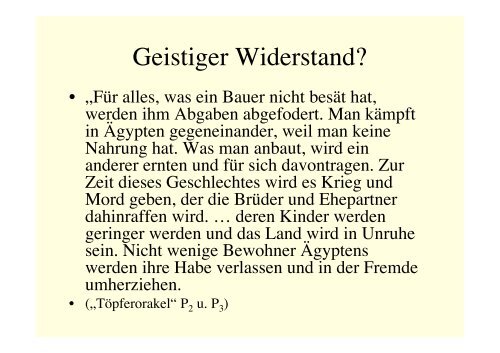 Vorlesung Geschichte Ägyptens in griechisch-römischer Zeit I