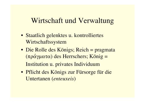 Vorlesung Geschichte Ägyptens in griechisch-römischer Zeit I