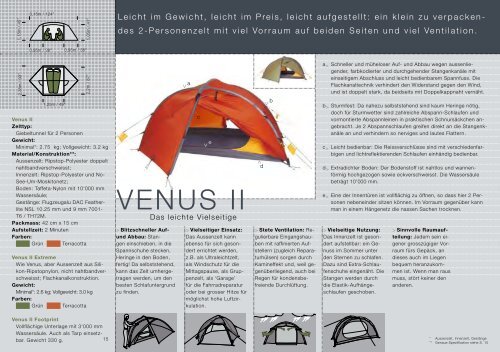 zelte tarps schlafsäcke schlafmatten hängematten biwaksäcke - Tents