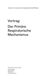 Vortrag: Der Primäre Respiratorische Mechanismus - Rudolf Merkel