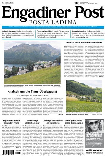 Köchin/Koch – Kauffrau/-mann - Engadiner Post