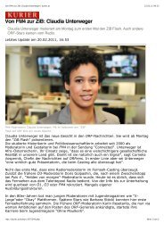 Von FM4 zur ZiB: Claudia Unterweger | kurier.at - Afrikanet.info