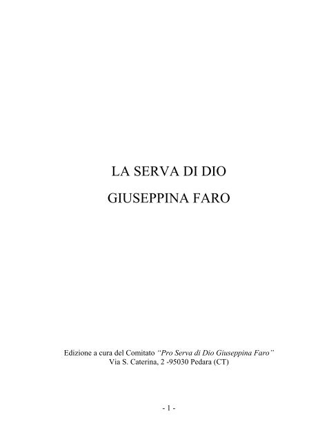 Scarica gratuitamente la nuova edizione del libro - Giuseppina Faro