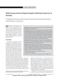 Methotrexate-Induced Papular Eruption Following Treatment of ...