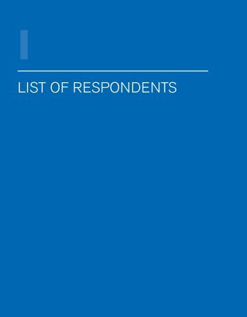 List of respondents - IEMed