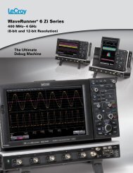WaveRunner 6 Zi Oscilloscopes Datasheet - LeCroy