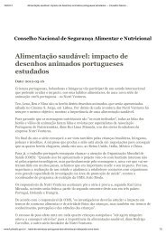 Alimenta ão saudável: impacto de desenhos animados portugueses ...