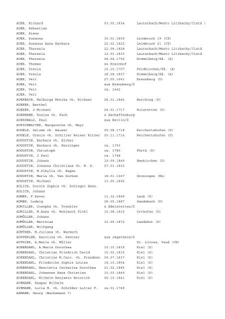 2011 Reinhard Riepl. Ein Kopieren, Vervielfältigen - Genealogie ...