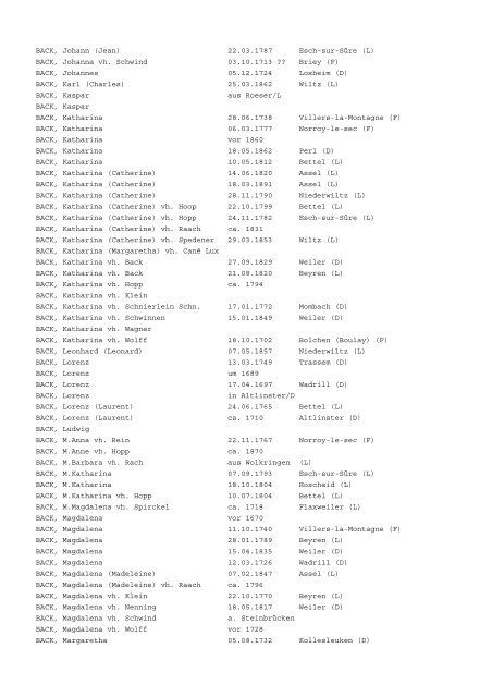 2011 Reinhard Riepl. Ein Kopieren, Vervielfältigen - Genealogie ...