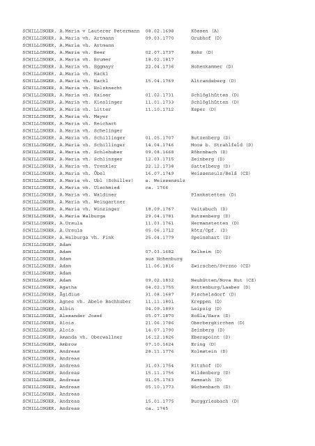 2011 Reinhard Riepl. Ein Kopieren, Vervielfältigen - Genealogie ...