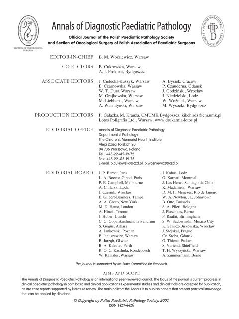 tumor in the light of the revised SIOP-01 classification