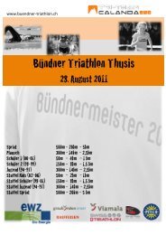 Bündner Triathlon Thusis - Tri Team Calanda