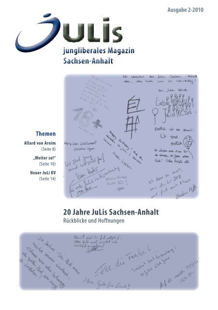 jungliberales Magazin Sachsen-Anhalt jungliberales Magazin ...
