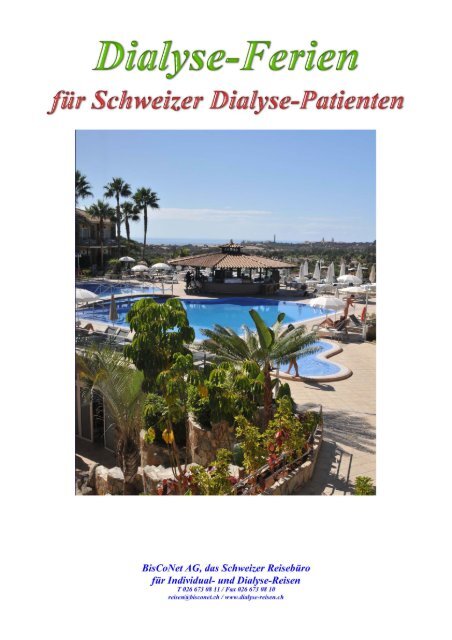 Travelling proposals (.pdf in German) - Dialyse-Reisen