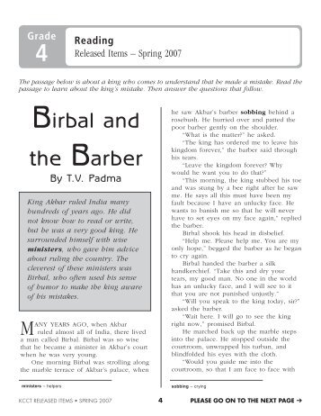 Birbal and the Barber