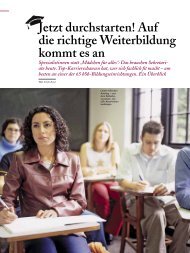 Jetzt durchstarten! Auf die richtige Weiterbildung kommt es an