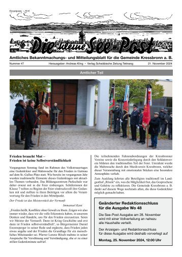 02.01.2025 Die kleine See-Post