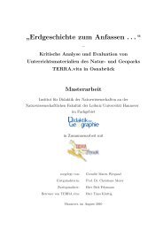 Erdgeschichte zum Anfassen - Didaktik der Geographie - Leibniz ...