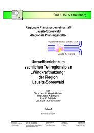 Umweltbericht zum sachlichen Teilregionalplan „Windkraftnutzung ...