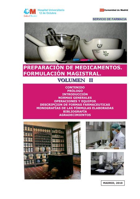 VOLUMEN II - Asociación Española de Farmacéuticos Formulista
