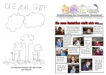 Schülerzeitung der Grundschule Biedenkopf