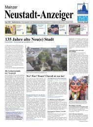 Mainzer 135 Jahre alte Neu(e) Stadt - Mainz-Neustadt.de
