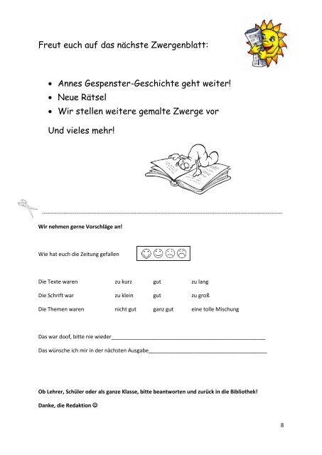 Das erwartet euch in diesem Zwergenblatt - Fritz Köhne Schule ...