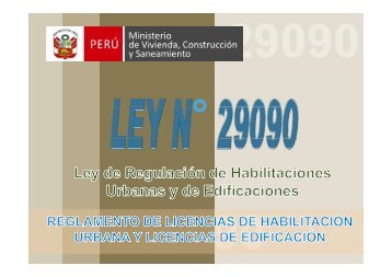 Ley 29090