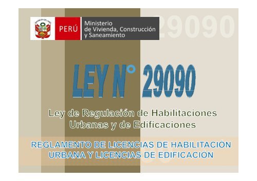 Ley 29090