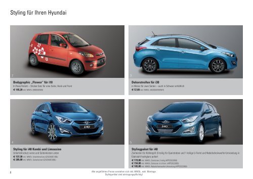 Zubehör Frühjahrs-/Sommerfolder 2012 - Hyundai
