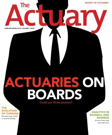 The Actuary Magazine - Society of Actuaries