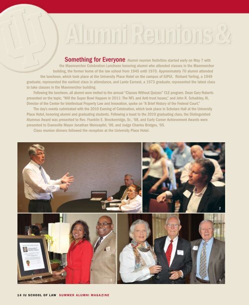 Alumni Magazine & Dean's Report - I.U. School of Law - Indiana ...