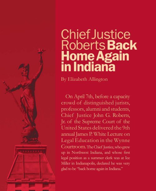 Alumni Magazine & Dean's Report - I.U. School of Law - Indiana ...