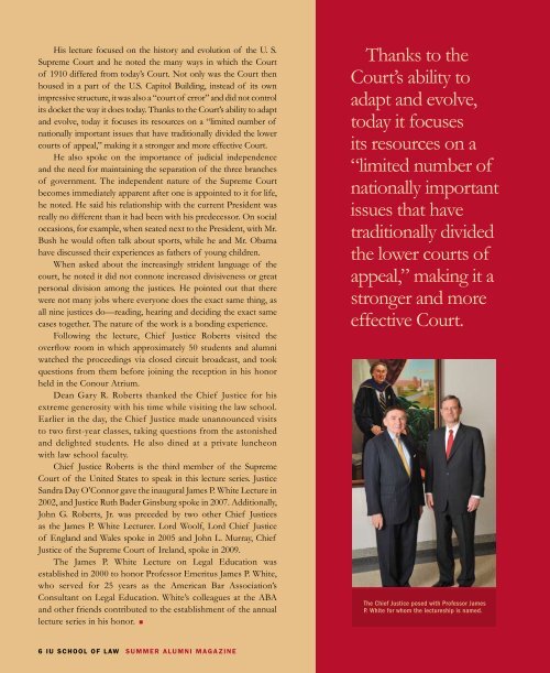 Alumni Magazine & Dean's Report - I.U. School of Law - Indiana ...